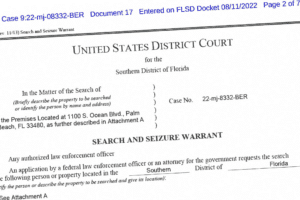 Federal Search warrant
